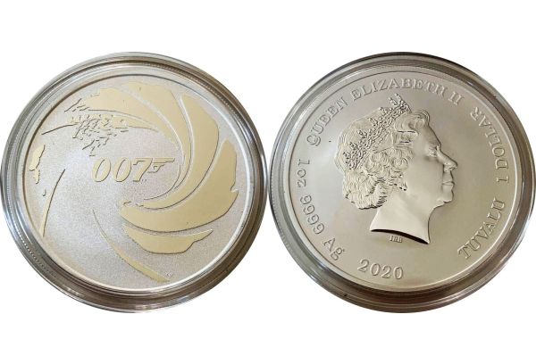 1 Dollar   James Bond 2020 Tuvalu