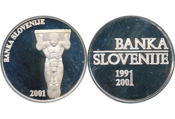Medal  10th anniversary of the introduction of Tolar currency