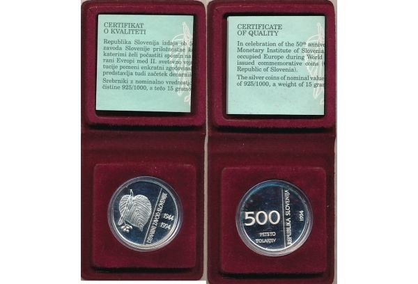 Slovenia 500 Tolarjev 1994