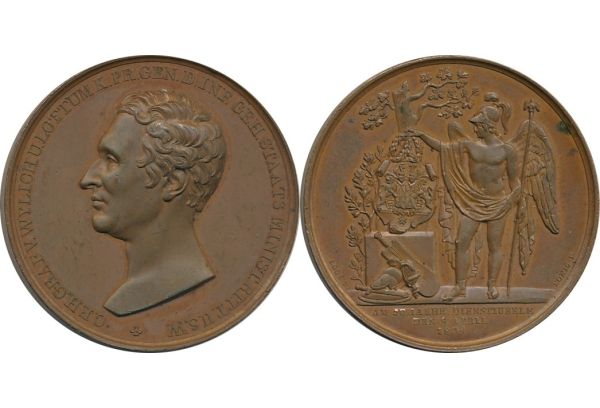   Germany Medal 1834 Friedrich Wilhelm III. 1797-1840 UNC