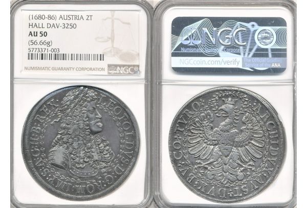  2Taler (1680-86) Leopold I
