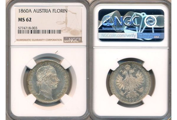  1 FLORIN 1860 A