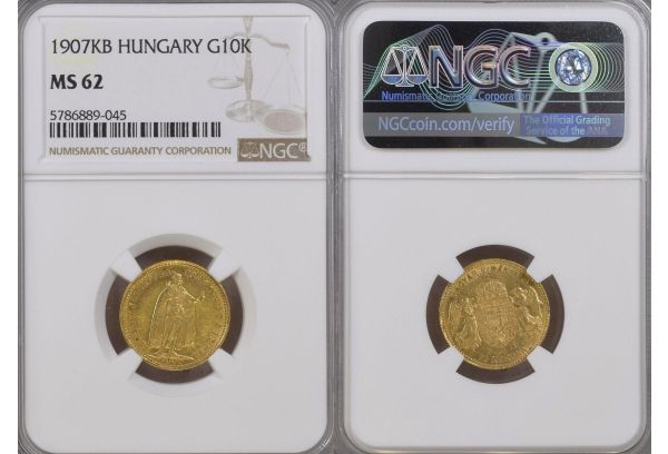 10 Korona 1907 NGC MS62