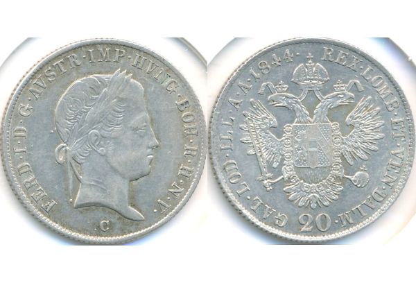 20 Kreuzer Ferdinand I 1844 C