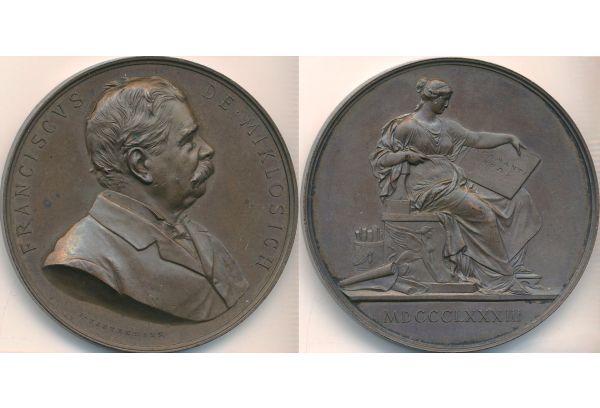 Medal Franz Miklosich (Miklošič) 1883