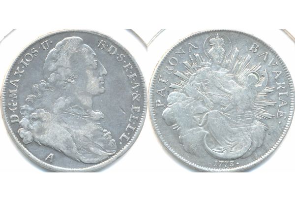  Bavarian thaler 1773 A