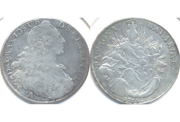 Taler Bavarska 1768 A