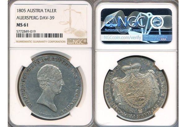 Taler Auerspeg 1805