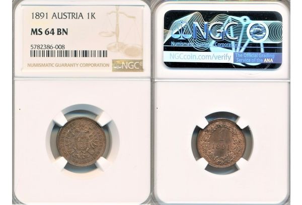 1 Kreuzer 1891