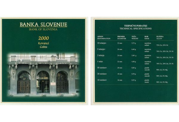 Set Slovenia 2000  PROOF