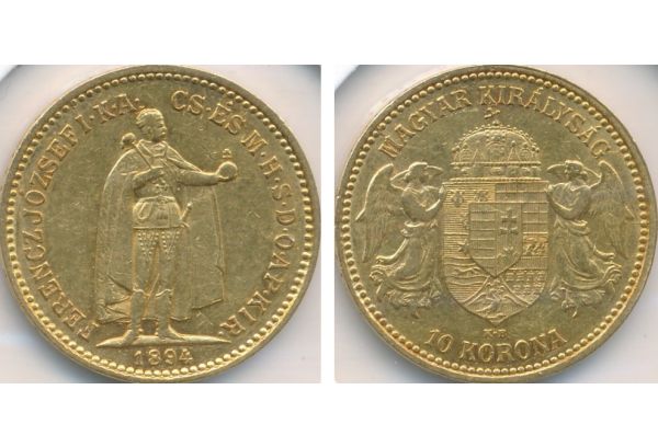 Hungary 10 Korona  1894