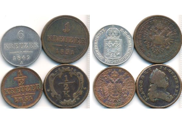  Kreuzer Lot 1760-1851 