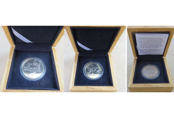 Slovenia 30 EUR 2009 Zoran Music Proof