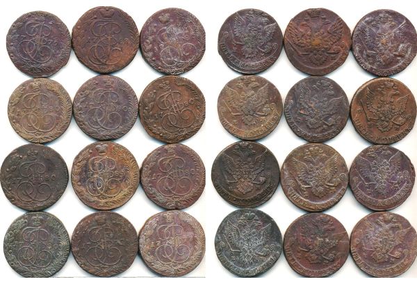 5 Kopeke Lot 12 coins
