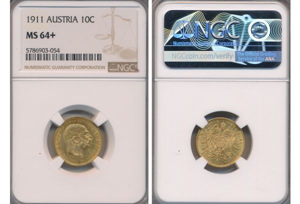 10 Corona 1911 NGC MS64 +