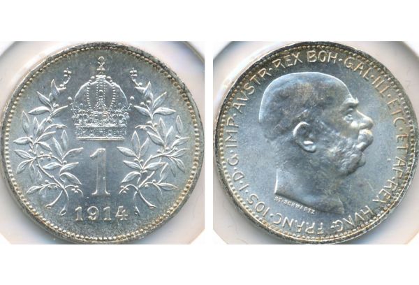1 Corona 1914 BUNC