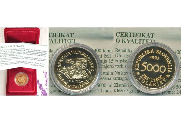 5000 Tolar 1993 Sisak