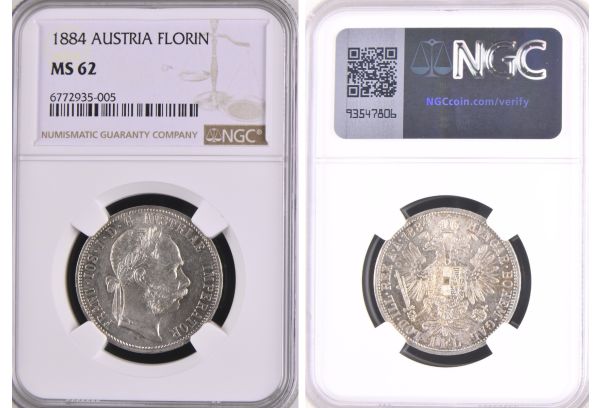 1 FLORIN 1884